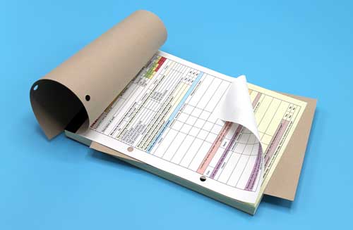 Drilled CMYK NCR Book