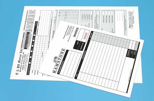Litho Printed NCR - Black Ink
