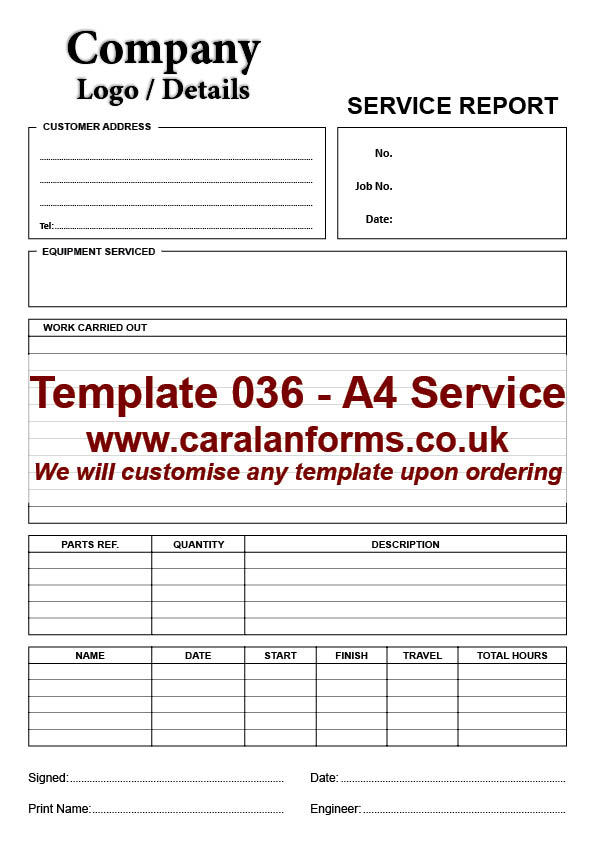 Service Report A4 036